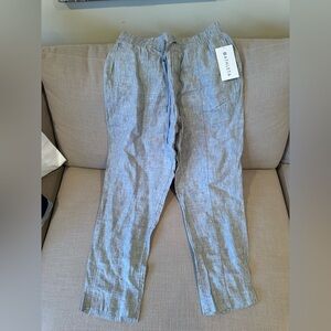 ATHLETA RETREAT LINEN ANKLE PANT